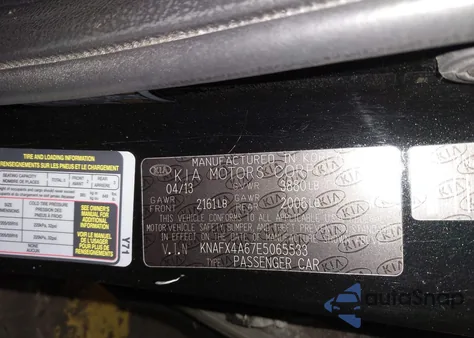 2014 Kia Forte Lx z USA, uszkodzony, nr VIN KNAFX4A67E5065533